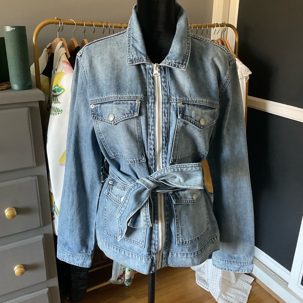 🍀 LUCKY BRAND Denim Belted Jacket 🍀